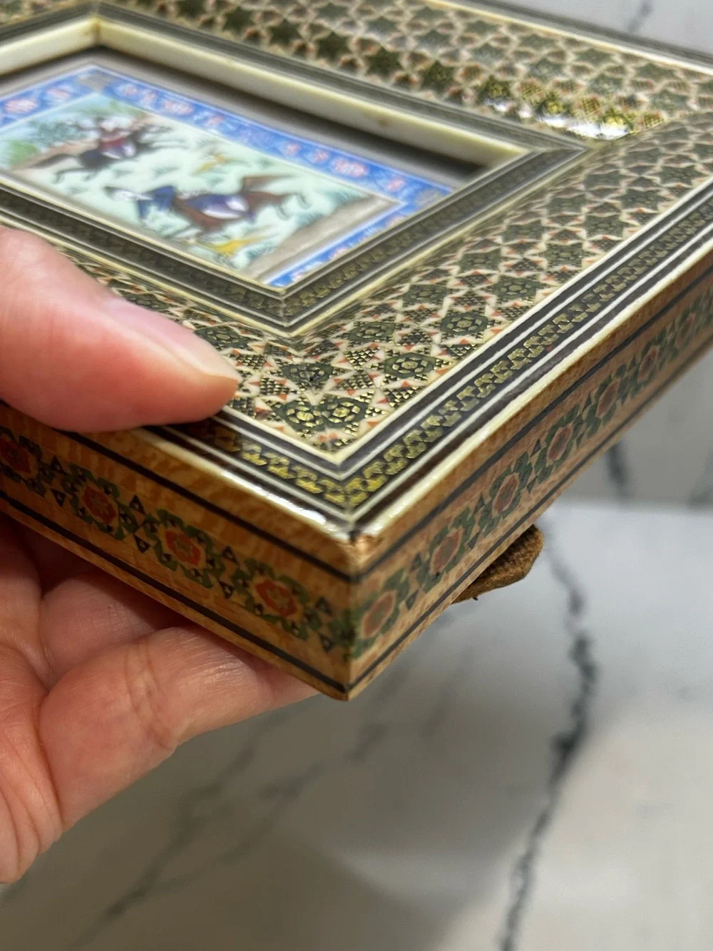 PERSIAN MINIATURE FRAMED PAINTING